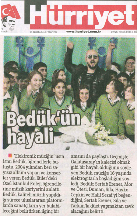 H�rriyet Gazetesi , Bed�k'�n Hayali
					