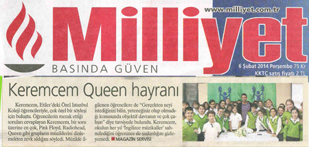 Milliyet Gazetesi , Kerem Cem �grenciler ile
					