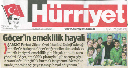 H�rriyet Gazetesi , Ferhat G��er'in Emeklilik Hayali
					